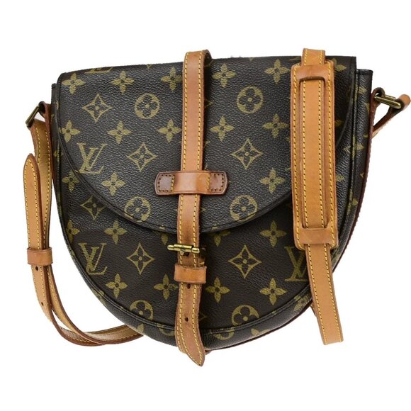 LOUIS VUITTONI Chantilly MM Shoulder Bag Monogram Leather Brown - Picture 1 of 14